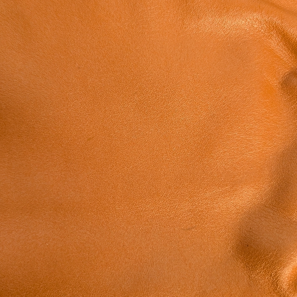 Coach Leather Wristlet Clutch with Hang Tag EUC Tan Orange - Picture 9 of 10